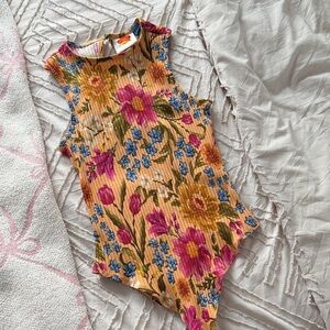 Farm Rio size small Sleeveless Bodysuit